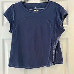 Free People Navy Blue Women's Top